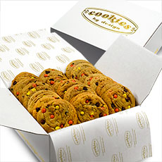 BX9-PBC - Box of Two Dozen Gourmet Peanut Butter Pieces and Chocolate Chip Cookies